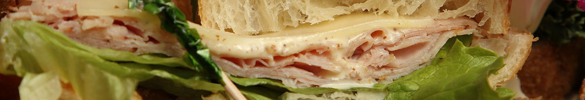 Eating Deli Sandwich Bakery at Eagle Rock Italian Bakery & Deli restaurant in Los Angeles, CA.